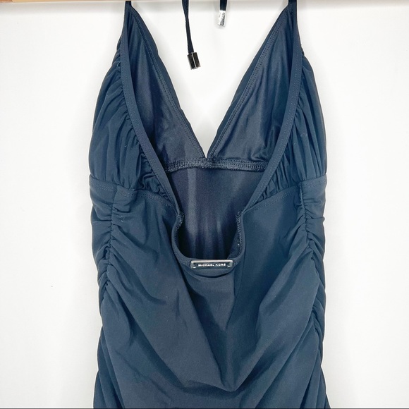 MICHAEL KORS BIKINI TOP SWIMWEAR SIZE 8 BLACK NEUTRAL MINIMALIST LUXE - Picture 6 of 9